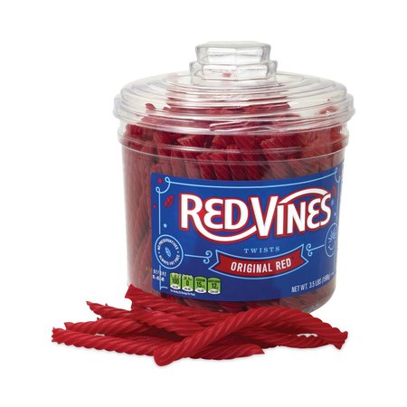 RED VINES Original Red Twists, 3.5 lb Tub 50106